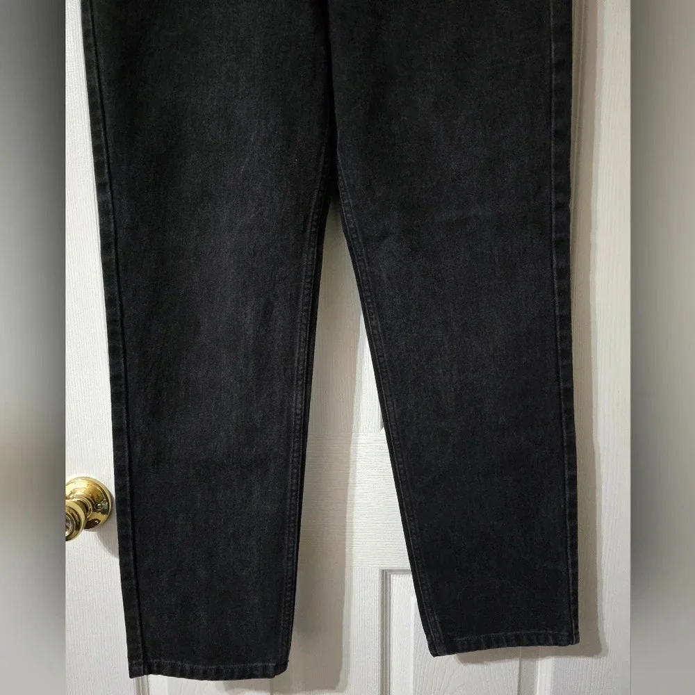 Vintage 90s Guess Classic Fit Narrow Leg Jeans, Faded Black, High Waist, EUC!